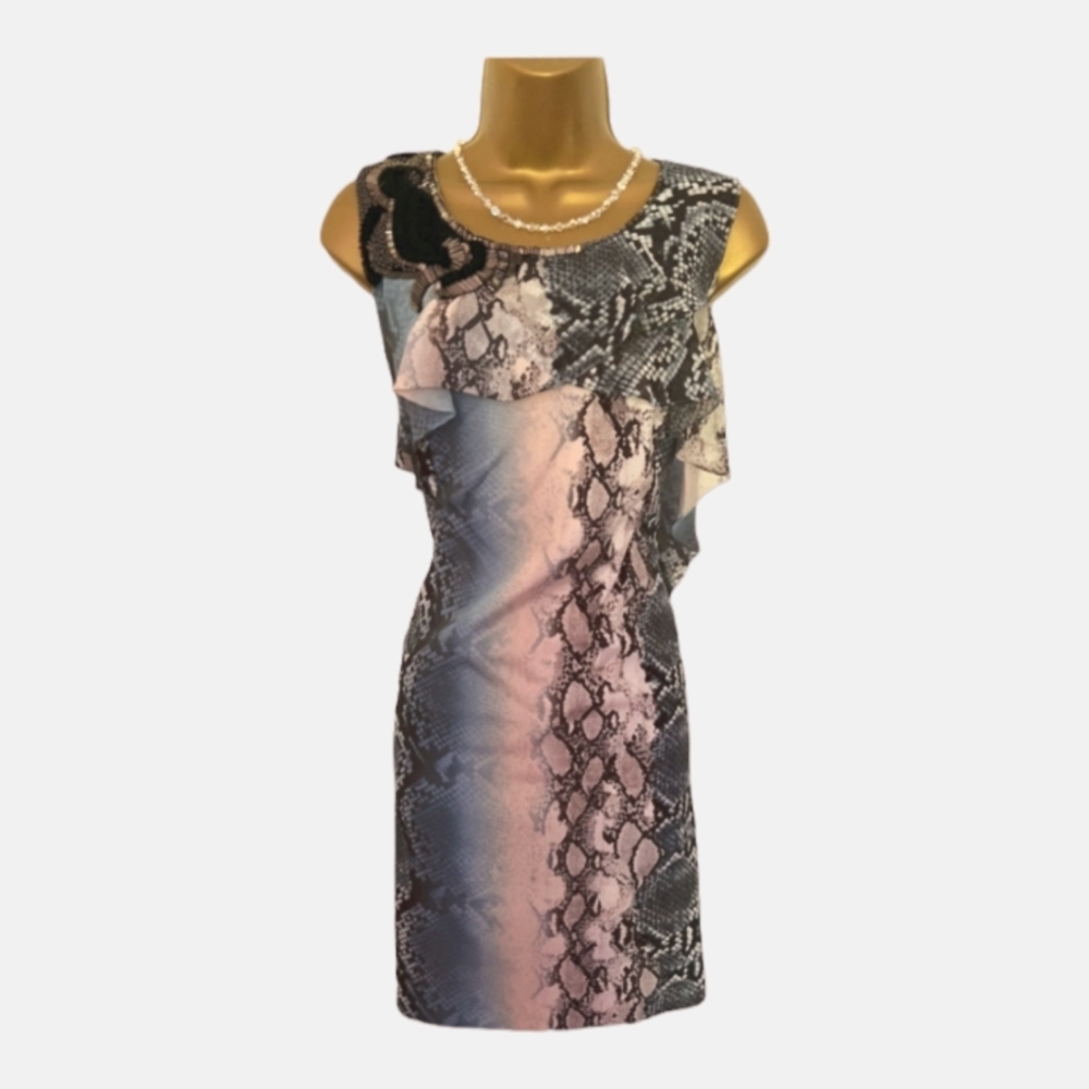 Karen Millen Snake.Print Mini Dress